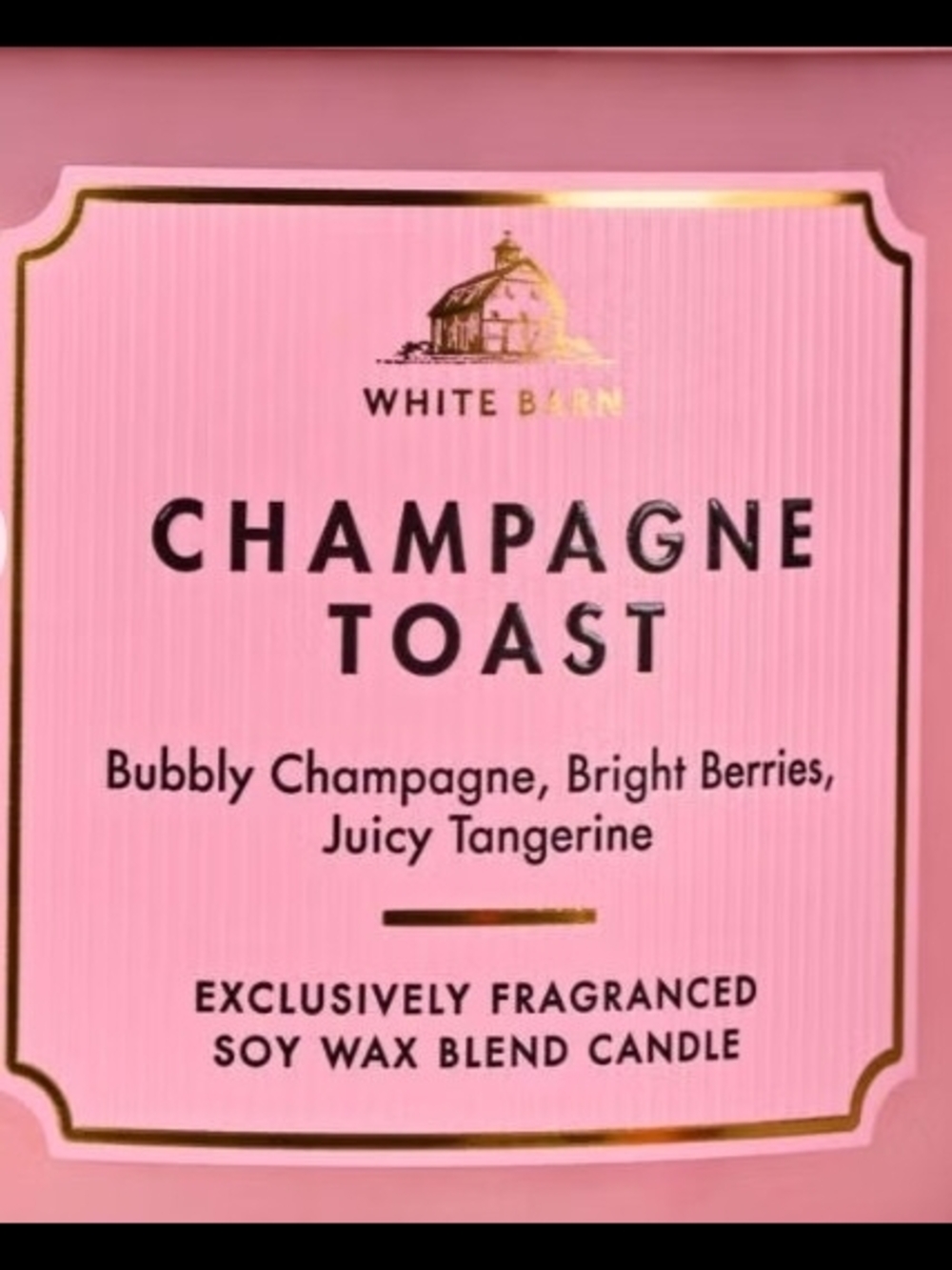 White Barn Champagne Toast 3-Wick Soy Candle - Bath And Body Works - Picture 2 of 2